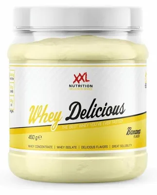 Produktbild von XXL Nutrition Whey Delicious Bananen (450 g)