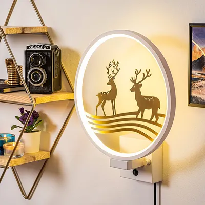 Image de Opviq, XMAS30- XMAS30SHD, blanc,or, appliques murales, 10 x 10 x 4 cm, 100% métal