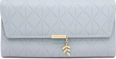 Produktbild von Portemonnaie Gross für Frauen  mit 9 Kartenfächern Lang Portmonee Damen Geldbeutel groß mit Reißverschluss Münzfach und Vielen Fächern (Blau)