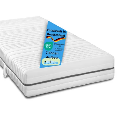 Produktbild von ergonomische 7-Zonen XXL Kaltschaummatratze, 140 x 200 cm, H2, 24 cm, Bodyprotect Vital Protect