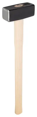 Produktbild von Ruthe Fäustel mit Holzstiel Esche große Größen, VPA/ - Länge 800 mm, Kopfgewicht 5000 g