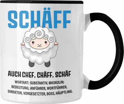 Produktbild von Trendation - Chef Tasse Geschenke Lustig Kaffeetasse Abschied Spruch Geschenkidee (Schwarz)