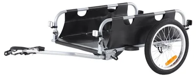 Image de Remorque pour vélos - Remorque à vélo - Chariot de transport - Remorque vélo - Cadre en aluminium - Capacité de charge de 45 kg