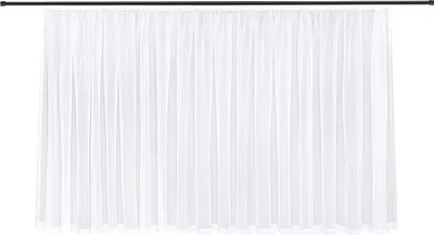 Produktbild von Store "Mali" transparent in weiß mit Kräuselband 600cm x 150cm
