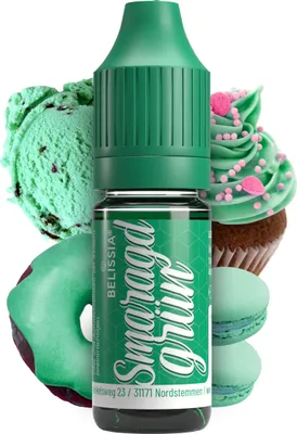 Produktbild von Belissia Lebensmittelfarbe Smaragdgrün - 10ml flüssig & hochkonzentriert - Lebensmittelechte Speisefarbe zum Backen, Kochen, Fondant & DIY - vegan