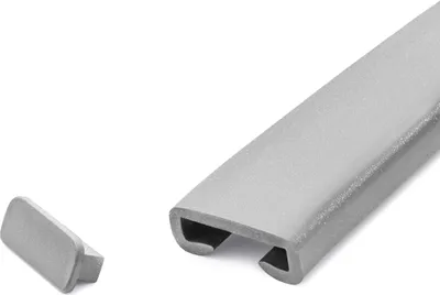 Produktbild von QUEST Ausführung für PVC-Geländerpfosten, Endkappe für Geländerprofil PREMIUM, 40x8, silber