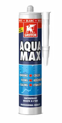 Produktbild von GRIFFON® Konstruktionsklebstoff | Aqua Max® | 425 g | Kartusche | Weiß