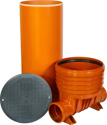 Produktbild von ScarMaxx Schachtsystem Set Höhe 129cm, Breite 62,5cm, 2xDN160 - Ohne Reduzierung