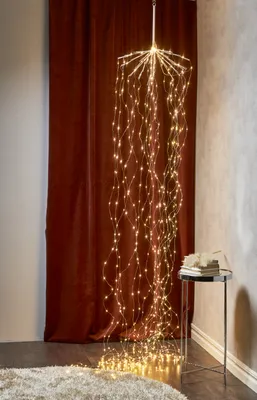 Produktbild von Star Trading LED-Drahtvorhang "Dew Drops", 100 warmwhite LED,