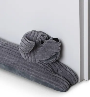 Obrázek produktu pro Zátka proti průvanu 90cm x Ø10cm Windstopper ( pes ) - energeticky úsporná zátka proti větru pro dveře a okna, zátka proti prochladnutí vzduchu