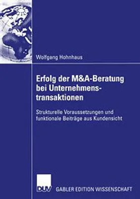 Produktbild von Erfolg der M&A-Beratung bei Unternehmenstransaktionen