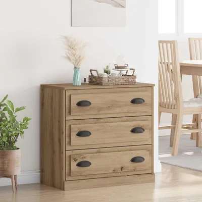 Obrázek produktu pro vidaXL Artisan dubový příborník 70 x 35,5 x 67,5 cm materiál na bázi dřeva