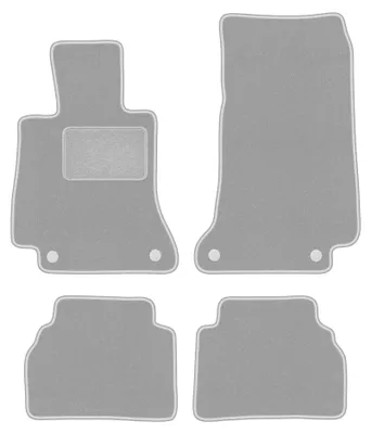 Immagine prodotto di Tappetini in moquette per Mercedes E W213 2015- (berlina/station wagon/liftback) – set 4 pezzi, grigi, su misura – Wielganizator OSLO