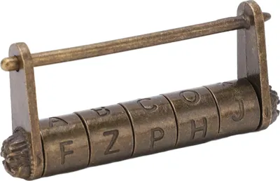 Produktbild von Antike Vorhängeschlosskombination Zinklegierung Retro -Stil Englisch Passwort Design breites Anwendungs Vintage -Sperre