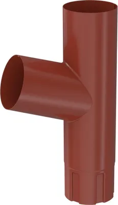 Produktbild von BRYZA Abzweigrohr verzinkt Ø 90 mm, Ziegelrot RAL 8004