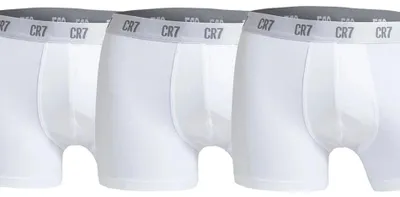 Produktbild von CR7 Boxershorts 3er-Pack – Weiß aus Baumwolle