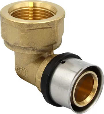 Produktbild von Pressfitting Winkel Übergang 32x3 mm 1 Zoll IG TH Kontur