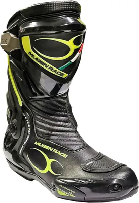 Produktbild von MUGENRACE Sphantom 3 perforierte Motorrad Stiefel, schwarz/neon, 41