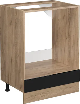 Produktbild von Herdumbauschrank Vicco R-Line Schwarz Hochglanz 60 cm ohne Arbeitsplatte, Model 41104