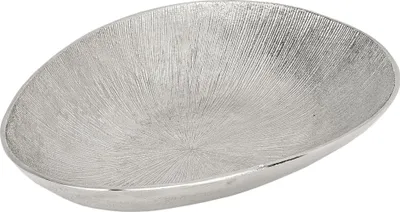 Obrázek produktu pro EGLO LIVING dekorativní mísa Forleyet, elegantní mísa k dekoraci, ručně vyrobená dekorativní mísa s jemnými drážkami, kovová mísa z hliníku, 34,5 x 24,5 cm