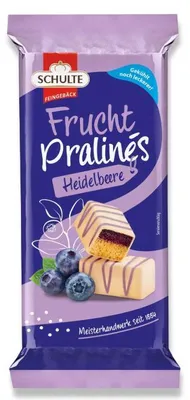 Produktbild von Schulte Frucht Pralinés Heidelbeere 100g