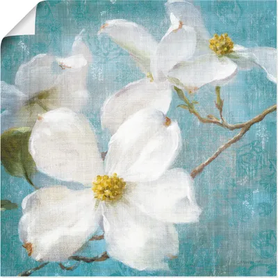 Produktbild von ARTland Poster Vintage Blüte I Größe: 40x40 cm