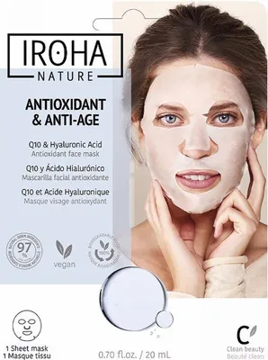 Imagen del producto de Mascarilla Antiarrugas Q10 IROHA Nature IROHA Anti-Wrinkles