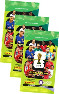 Produktbild von Fifa World Cup 2026 Adrenalyn XL - WM Trading Cards Sammelkarten - 3 Booster