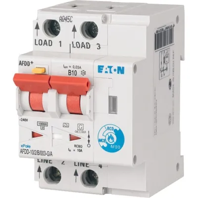 Obrázok produktu pre Eaton AFDD BRANDSCHUTZSCHALTER 2.P (AFDD-10/2/B/003-G/A)
