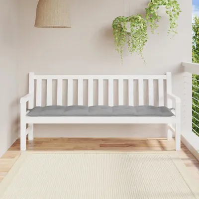 Produktbild von Gartenbank-Auflage Grau 180x50x7 cm Oxford-Gewebe