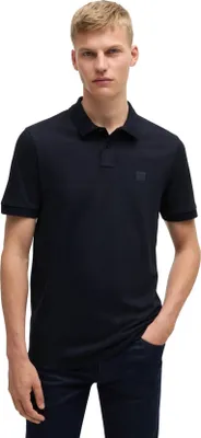 Produktbild von BOSS Orange Passenger Polo einfarbig dunkelblau Slim Fit Baumwolle