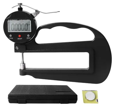 Produktbild von Digitales Dickenmessgerät, 0,001 mm, 0,00005 Zoll, Auflösung 12,7 mm, 0,5 Zoll Bereich, Zifferblatt aus Aluminiumlegierung
