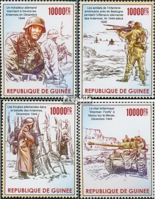 Produktbild von Briefmarken Guinea 2015 Mi 11378-11381 (kompl. Ausgabe) postfrisch Ardennenschlacht