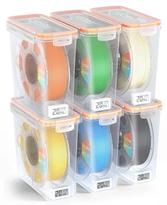 Filament-Aufbewahrungsbox 6er-Pack mit Hygrometer, luftdicht