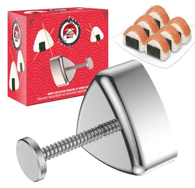 Edelstahl-Onigiri-Form – Antihaft, 1 Stück, 7,5 cm