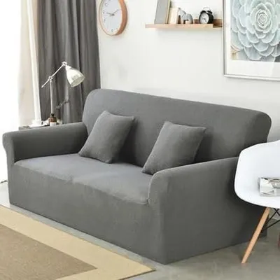 Immagine prodotto di Copertura elastica antiscivolo per divano a 3 posti, colore grigio
