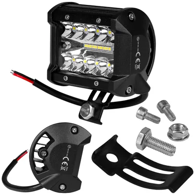 Obrázek produktu pro LED pracovní světlo Off-Road 9x8x8cm 6000K studená bílá 4800lm 10-30V 60W 20xLED 60° IP67 černá