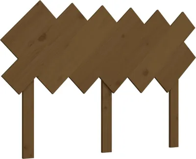 Obrázok produktu pre vidaXL Čelo postele Honey Brown 122,5x3x80,5 cm Masívne borovicové drevo