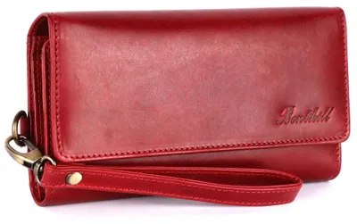 Produktbild von Benthill Geldbörse Damen Groß Echt Leder | Vintage Portemonnaie mit vielen Kartenfächer | Grosser Geldbeutel mit RFID Schutz inkl. Geschenkbox