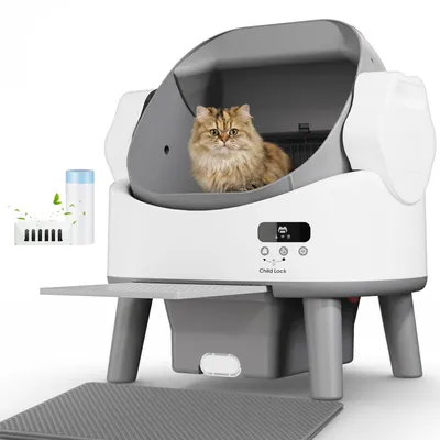Produktbild von Automatisches Katzenklo mit großer Kapazität – selbstreinigende Katzentoilette f