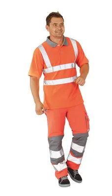 Produktbild von Planam  Plaline Warnschutz Bundhose orange/zink Gr. 94, 5610094