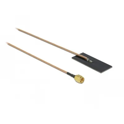 Produktbild von DeLOCK 12610, 1,2 dBi, 2.4 - 2.5/5.15 - 5.875 GHz, 50 Ohm, SMA, Schwarz, 1 m