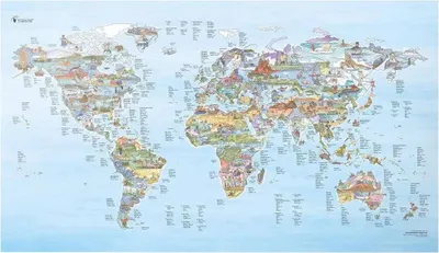 Immagine prodotto di Awesome Maps Beste Angelplätze Der Welt Mehrfarbig  Mehrfarbig One Size