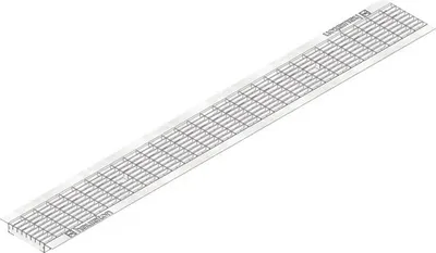 Produktbild von Hauraton Faserfix/Recyfix Standard 100 Gitterrost MW 30/10 verzinkt 1000 mm x 137 mm x 5 mm