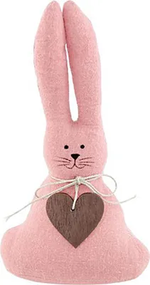 Produktbild von Osterhase aus Stoff rosa 17cm