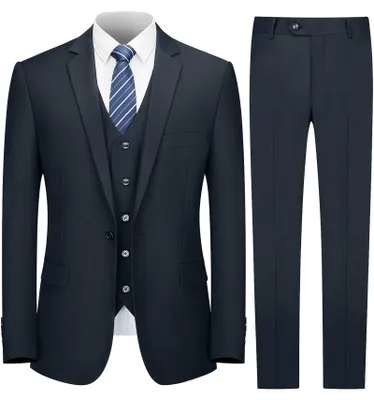 Produktbild von Cooper & Nelson Anzüge für Männer, Herrenanzüge Slim Fit, solide Jacke Weste Hos