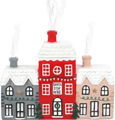 Immagine prodotto di Something Different - Portacori "Village", design natalizio SD6652 (taglia unica) (rosa/rosso/grigio)
