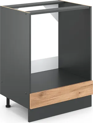 Produktbild von Vicco Herdumbauschrank R-Line, 60 cm ohne Arbeitsplatte, Goldkraft Eiche/Anthrazit