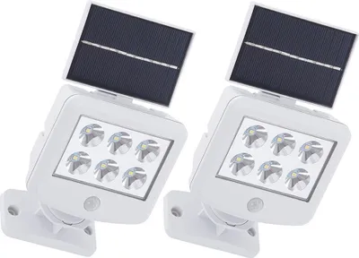 Produktbild von 2x LED Solarleuchte, weiß, Bewegungsmelder, L 12,8 cm