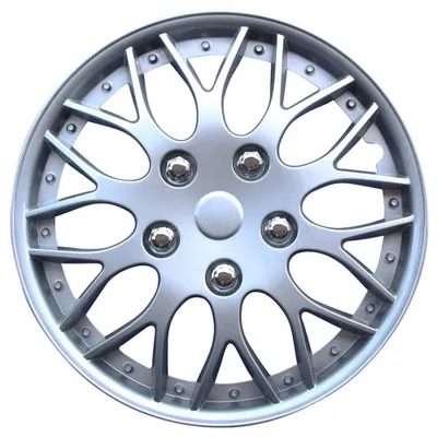 Productafbeelding van AutoStyle set van 4 wieldeksels, model Missouri, 15 inch, zilver